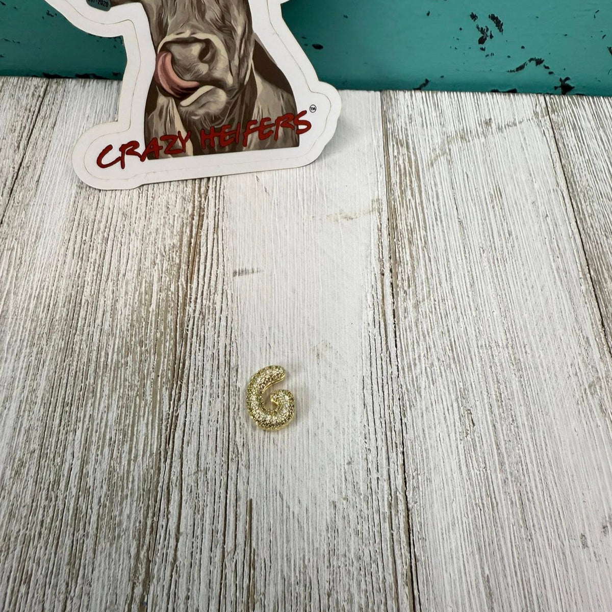 Bubble Initial Slide Charm Bracelet