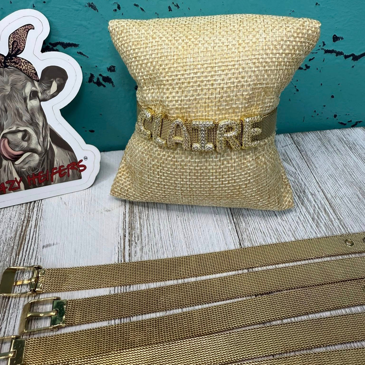 Bubble Initial Slide Charm Bracelet