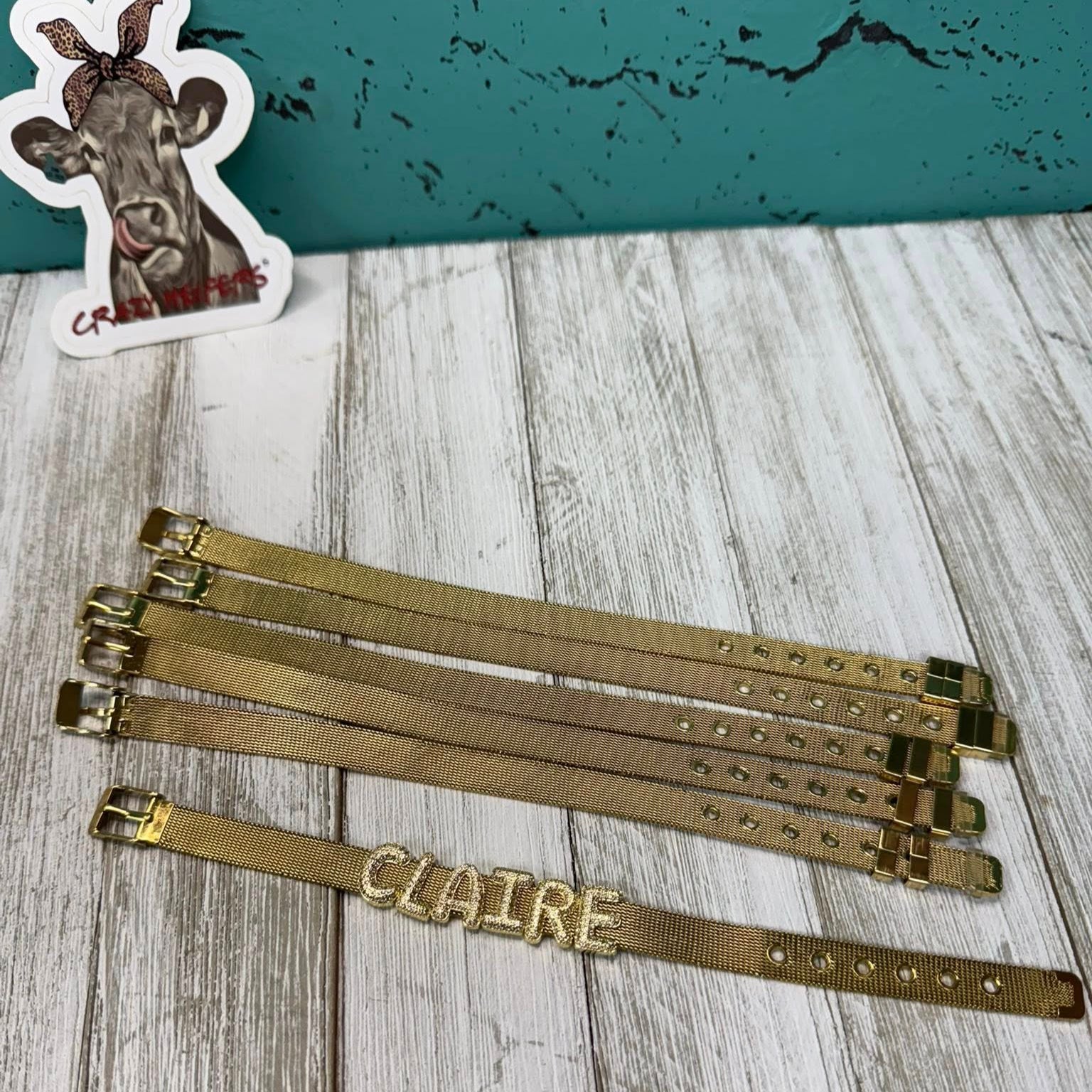 Bubble Initial Slide Charm Bracelet