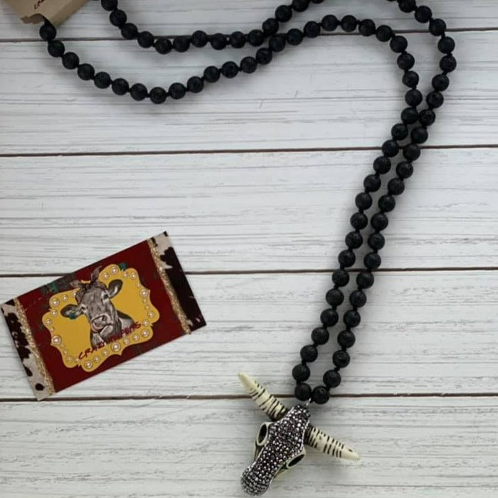 Steer Head Necklace