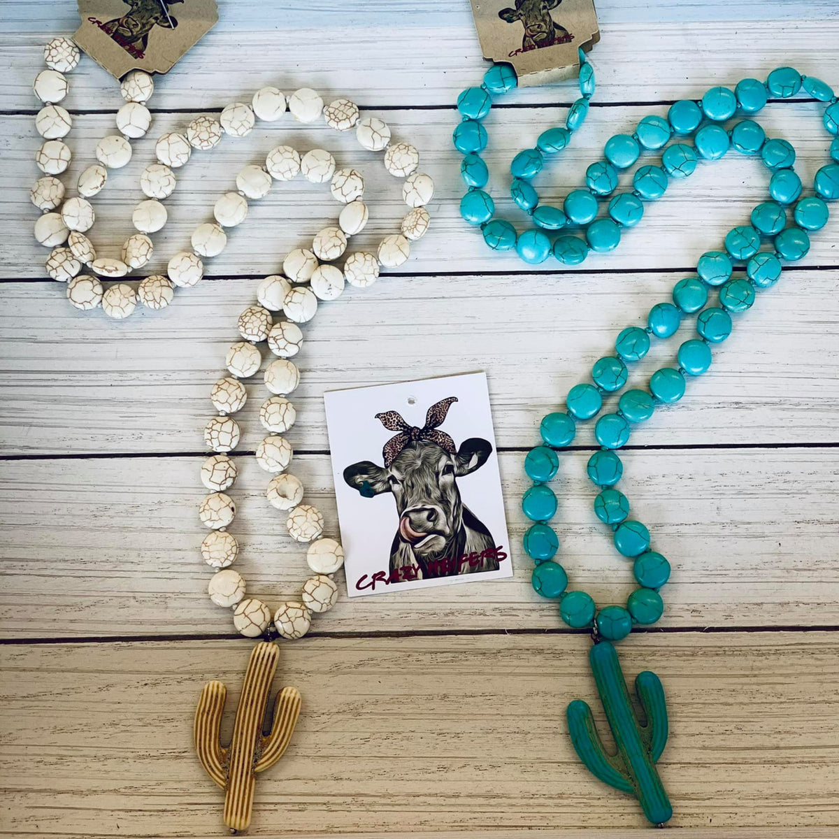 Cactus Flat Bead Necklace