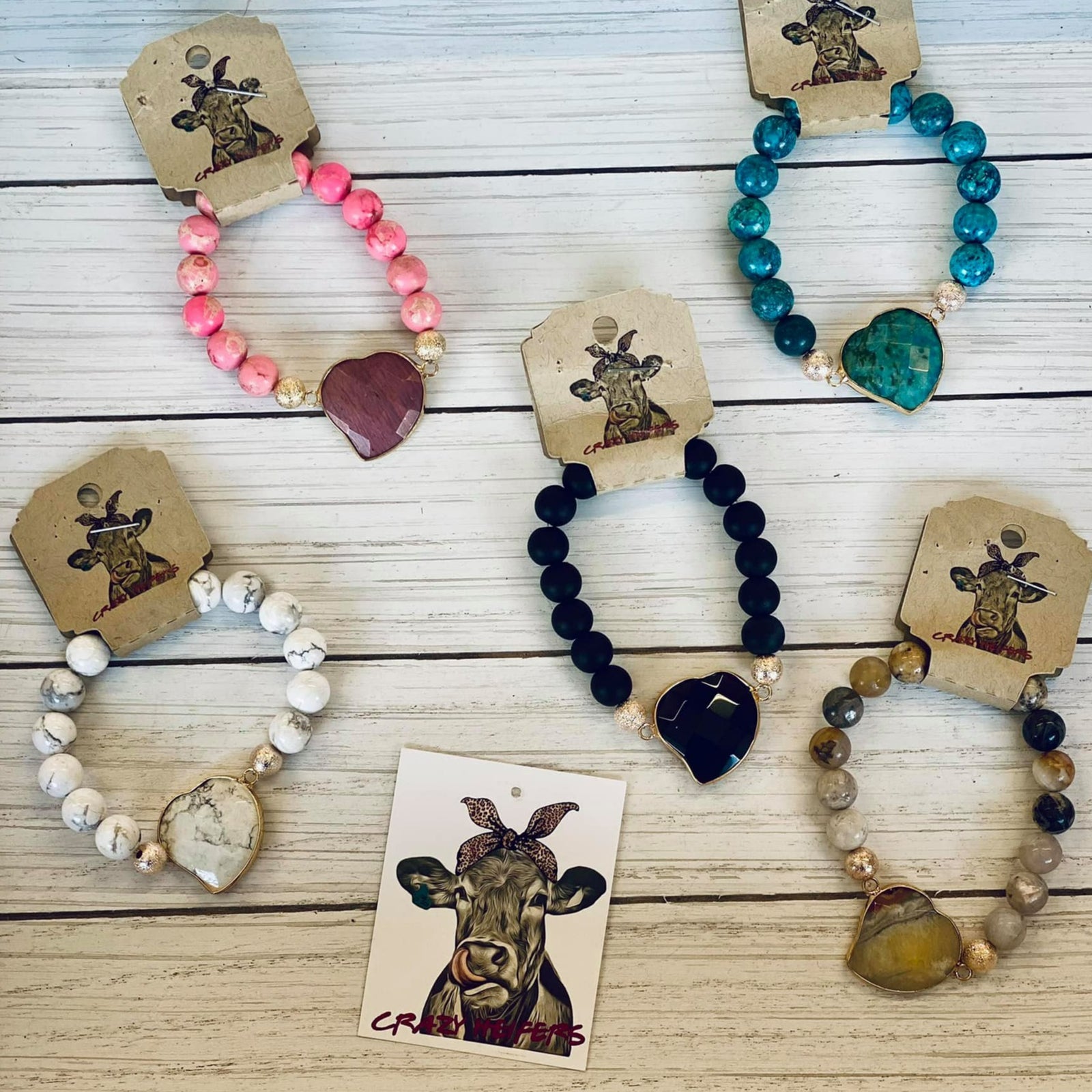 Heart Stone Bracelet