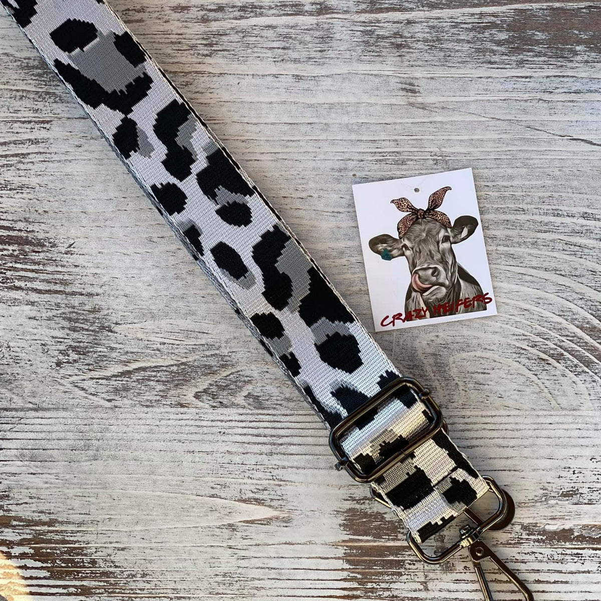 Canvas Guitar Straps One Inch-Leopard Print