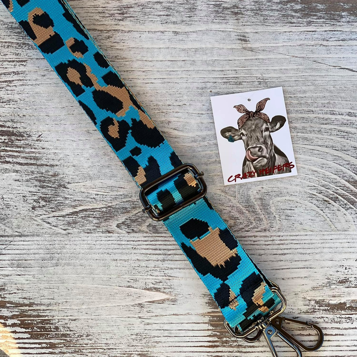 Canvas Guitar Straps One Inch-Leopard Print
