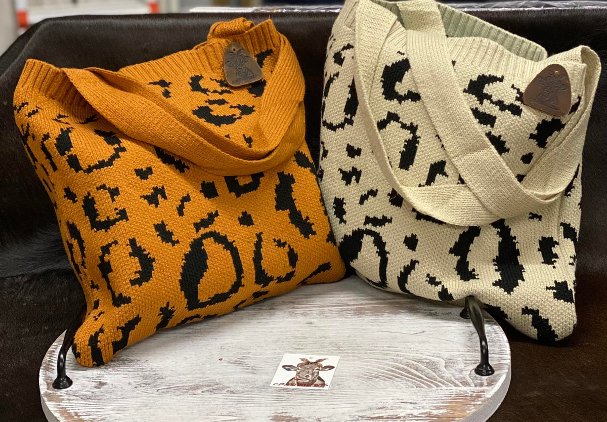 Leopard Sweater Bags