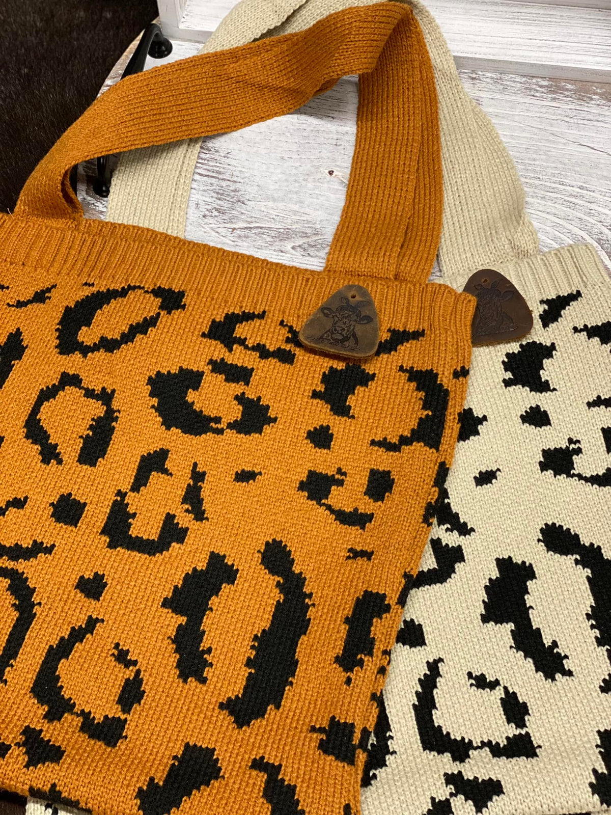 Leopard Sweater Bags