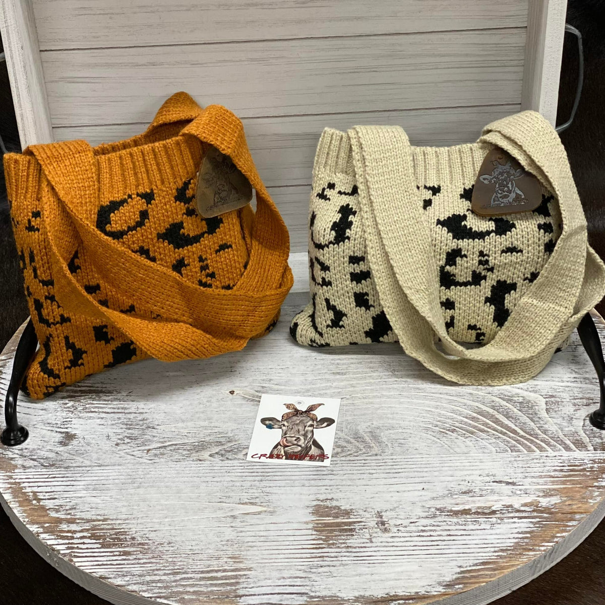 Leopard Sweater Bags
