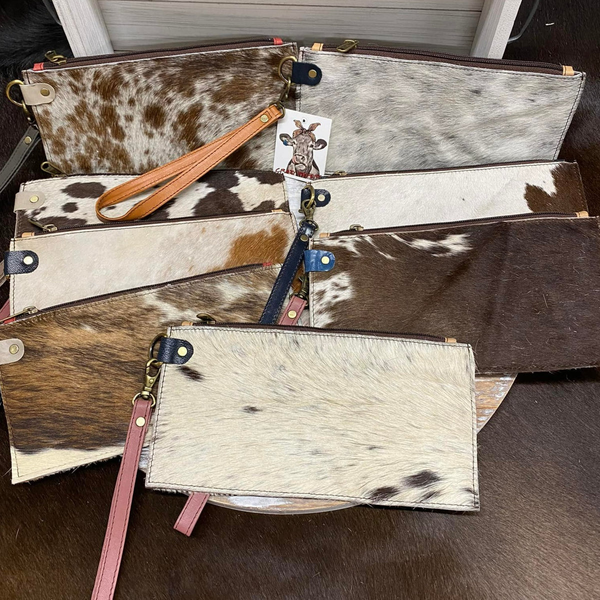 Small Full Fur Wristlets-Mixed Prints