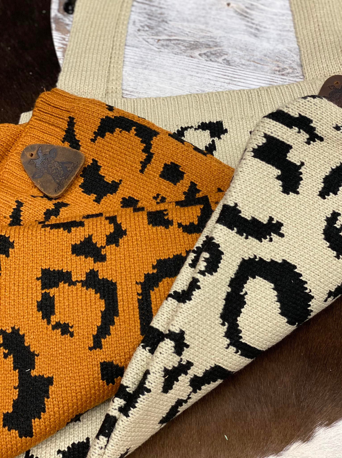 Leopard Sweater Bags