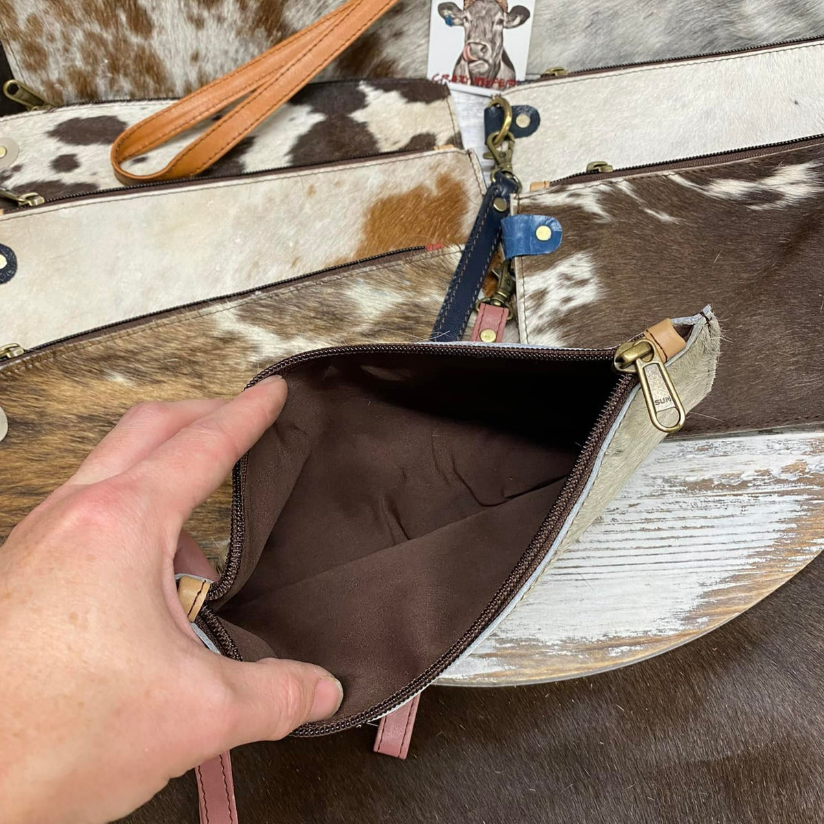 Small Full Fur Wristlets-Mixed Prints