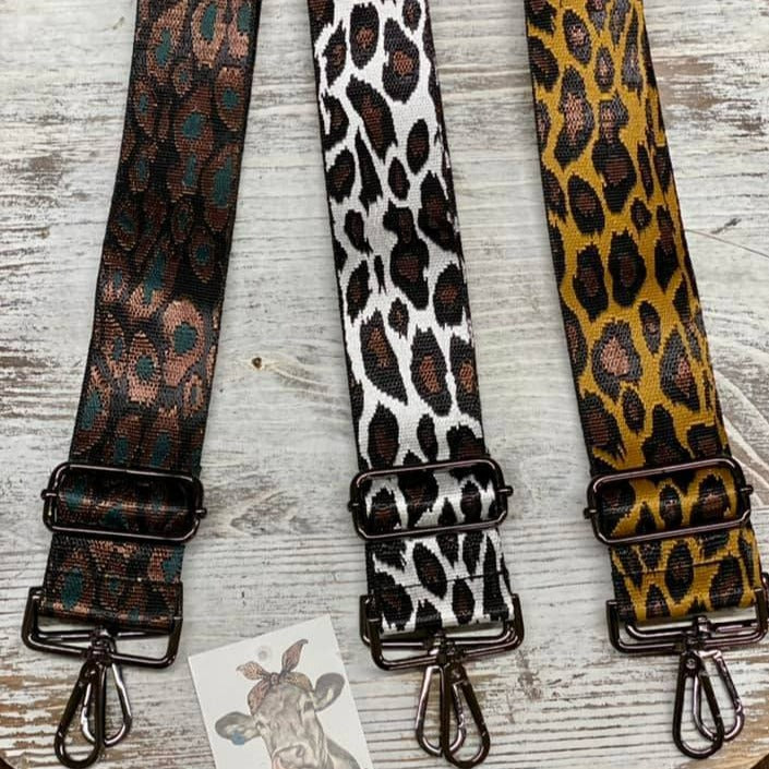 Canvas Guitar Straps Two Inch-Leopard Print