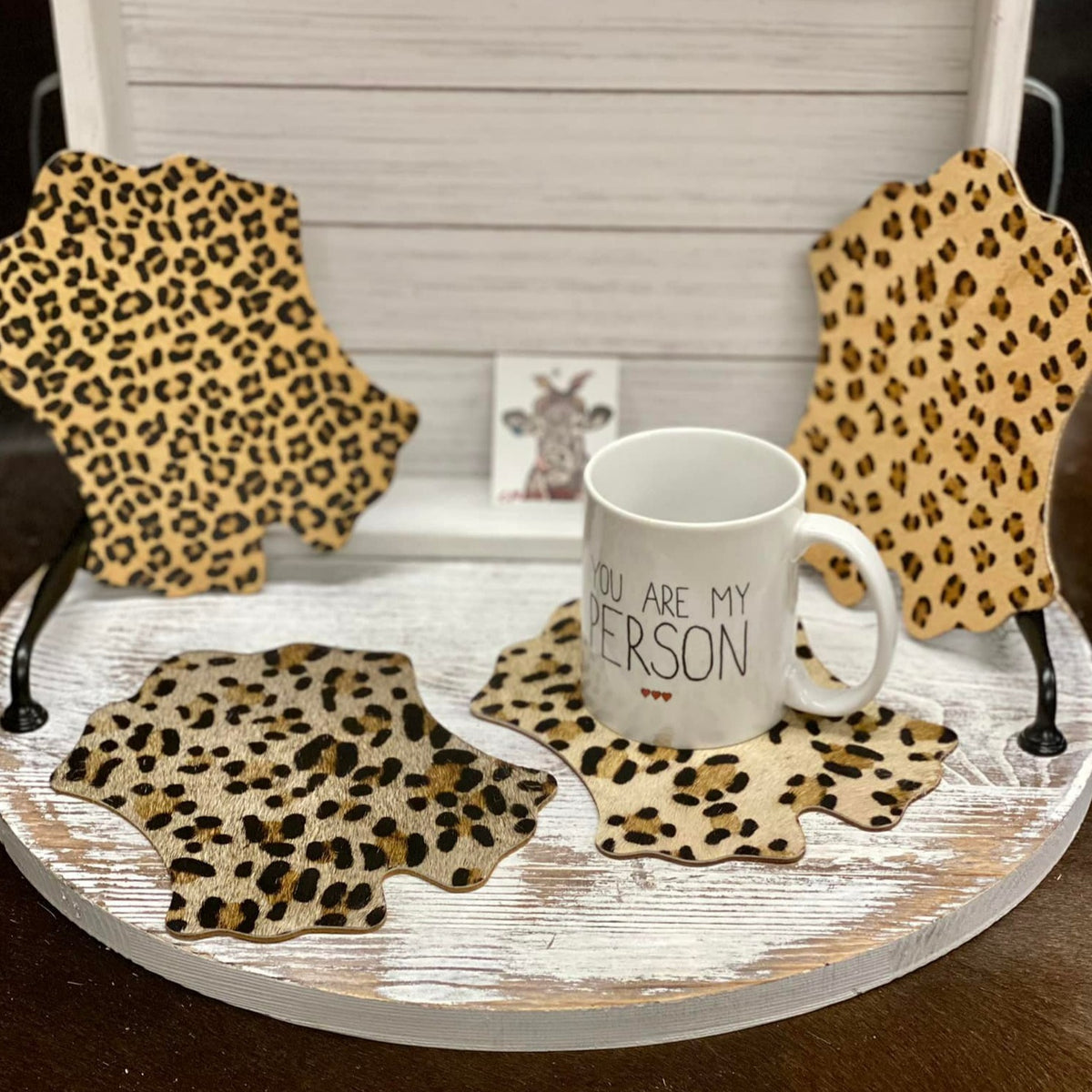 Cowhide/Leather Coasters