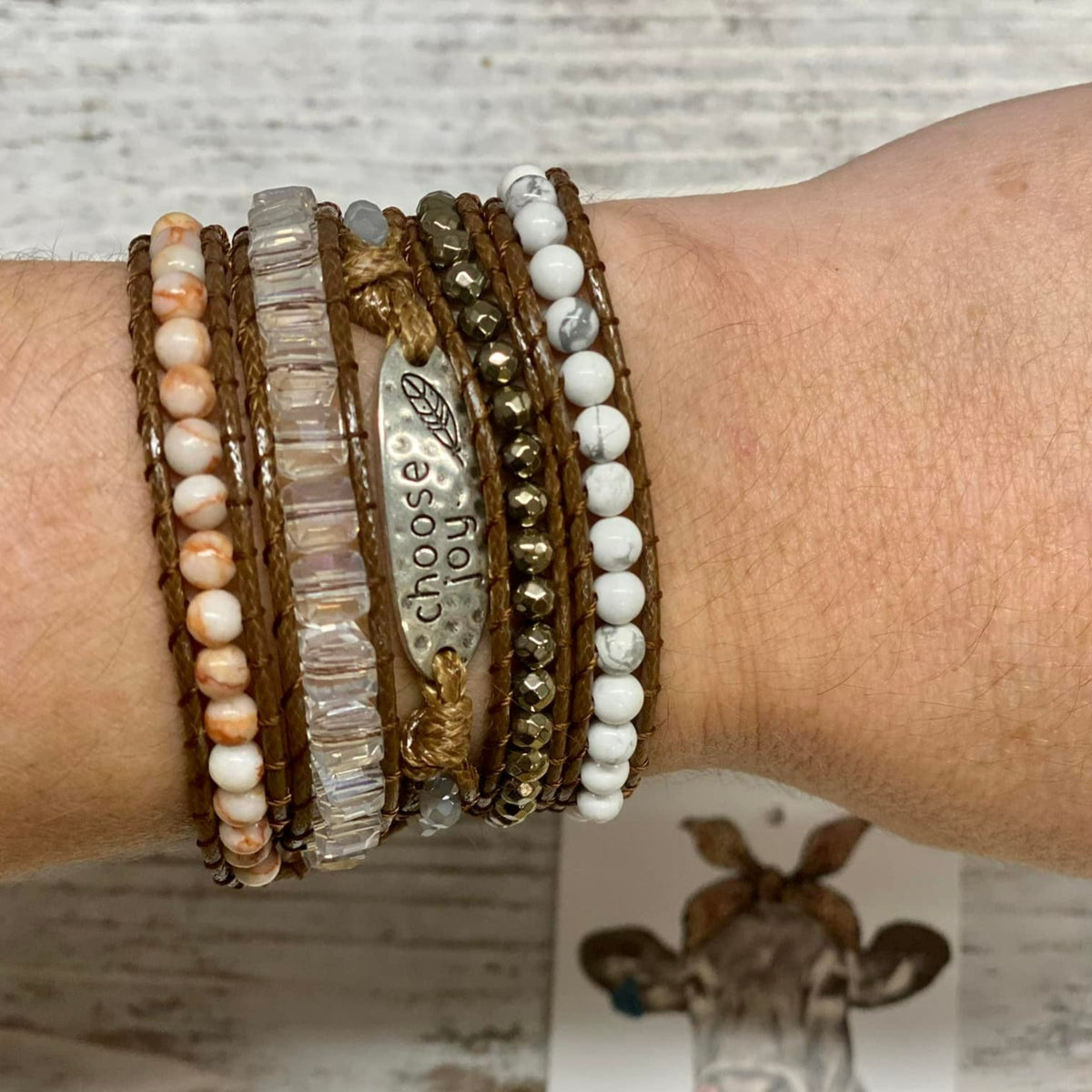 Inspirational 5-Strand Wrap Bracelets