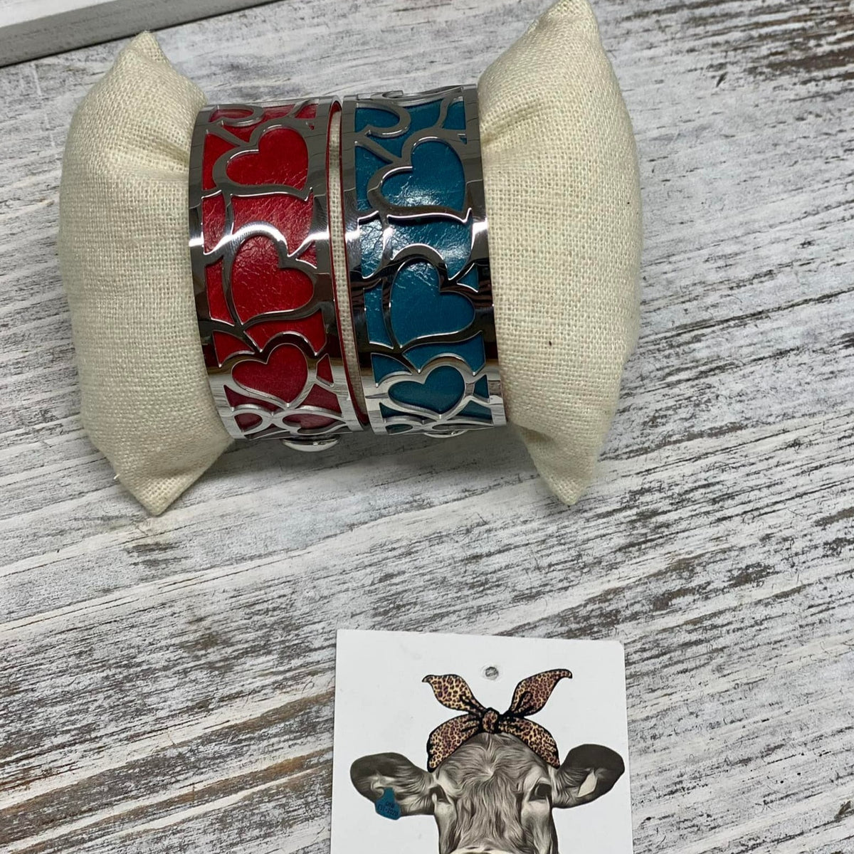 Reversible Leather Bangle Bracelets