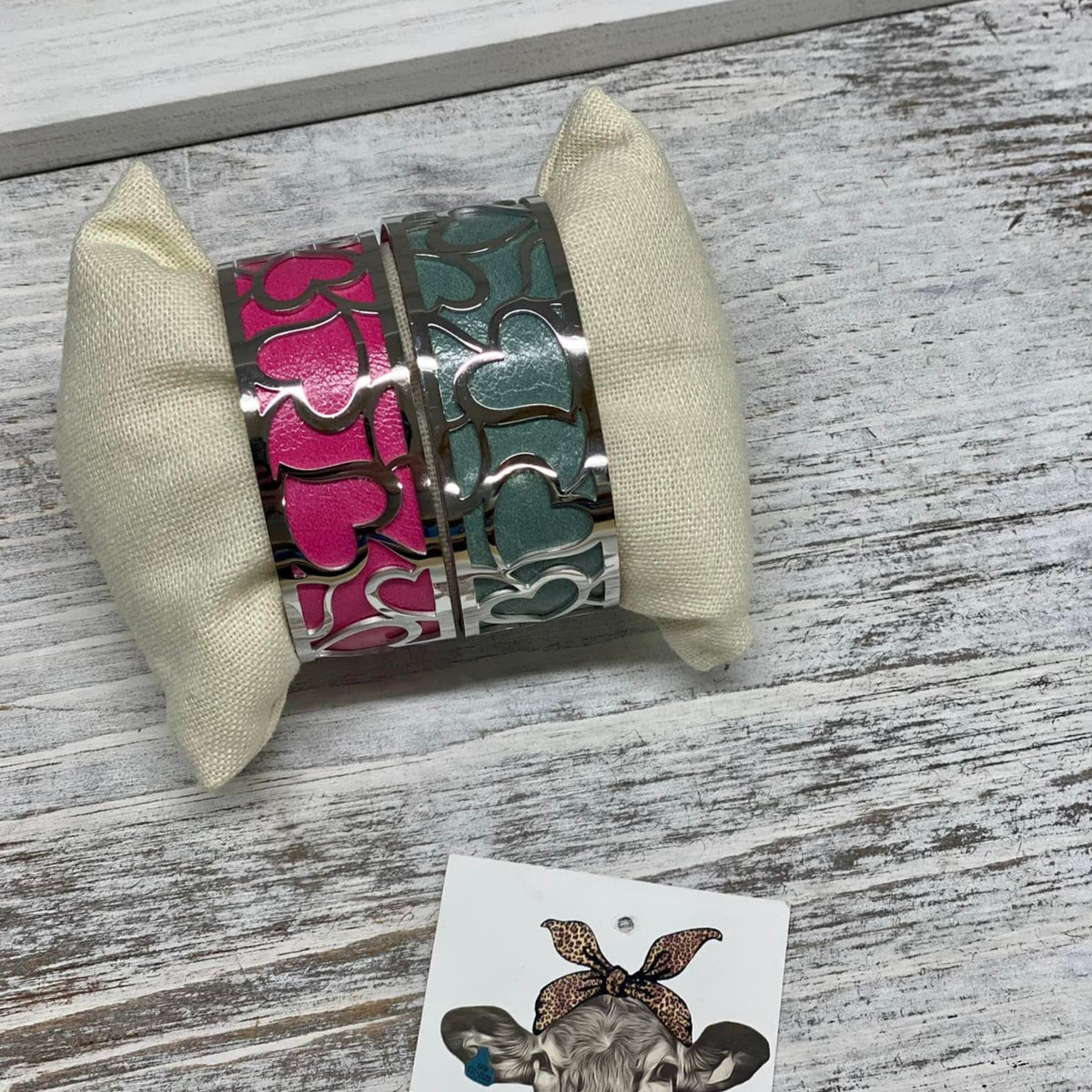 Reversible Leather Bangle Bracelets