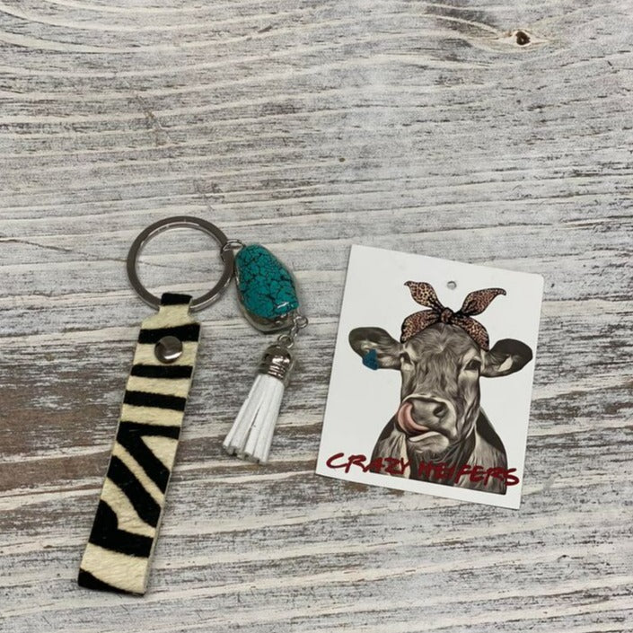 Cowhide Keychain