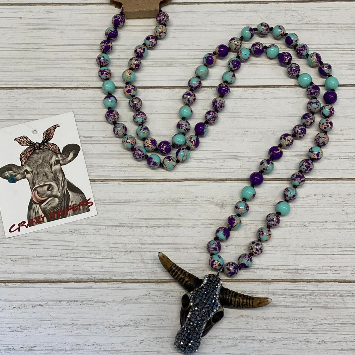 Steer Head Necklace NEW Colors