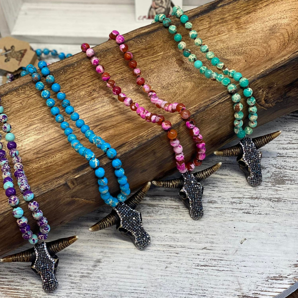 Steer Head Necklace NEW Colors