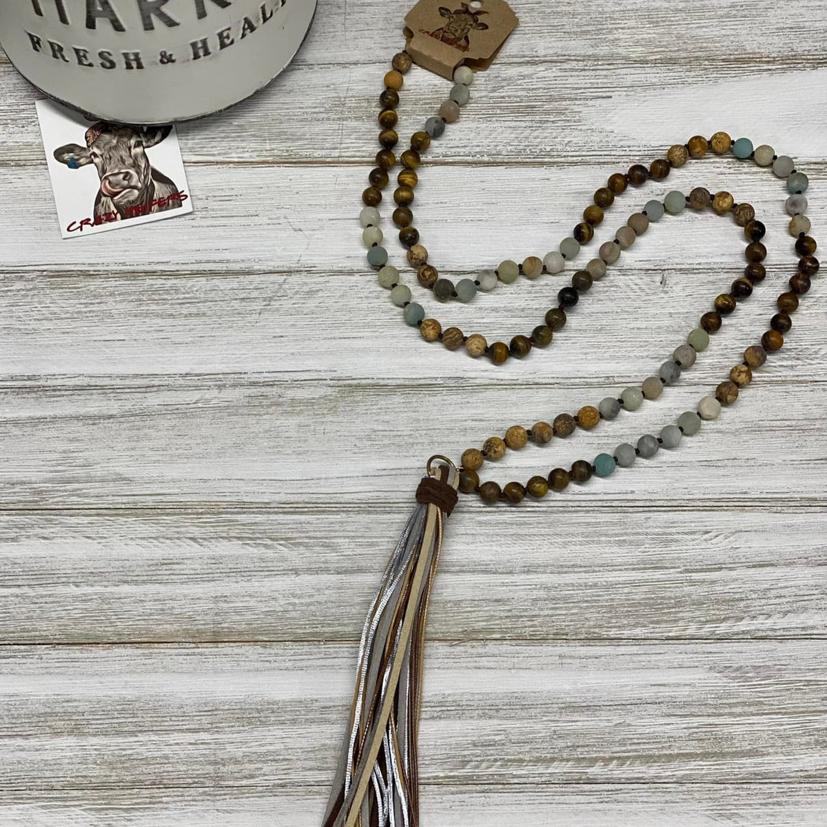 Boho Tribal Long Tassel Necklace