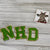 Chenille Letters-Stick On-Green