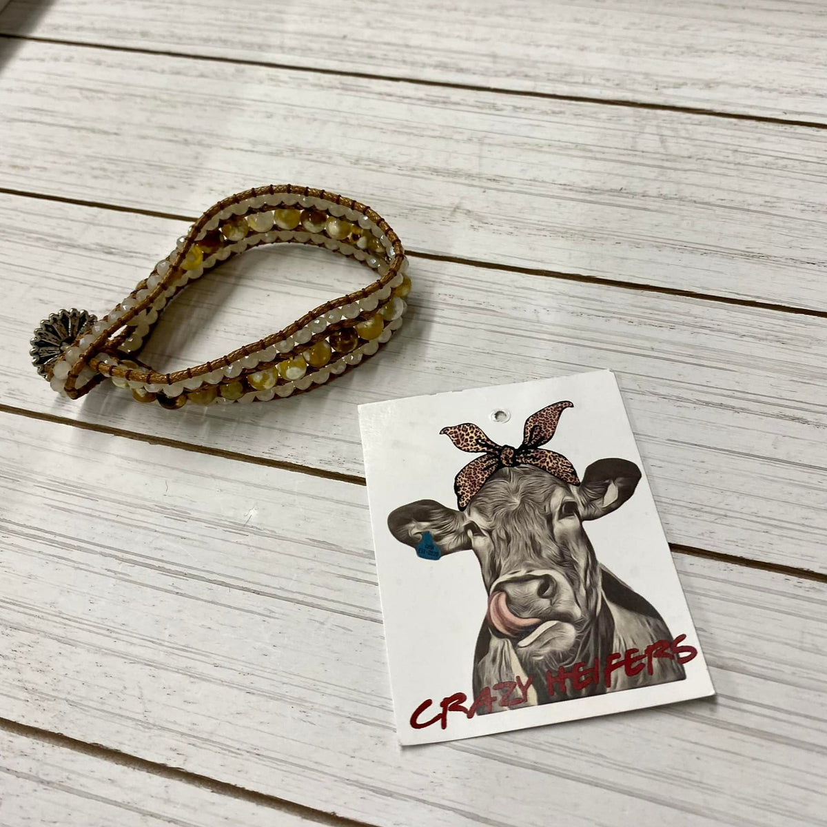 Crystal Glass Wrap Bracelets