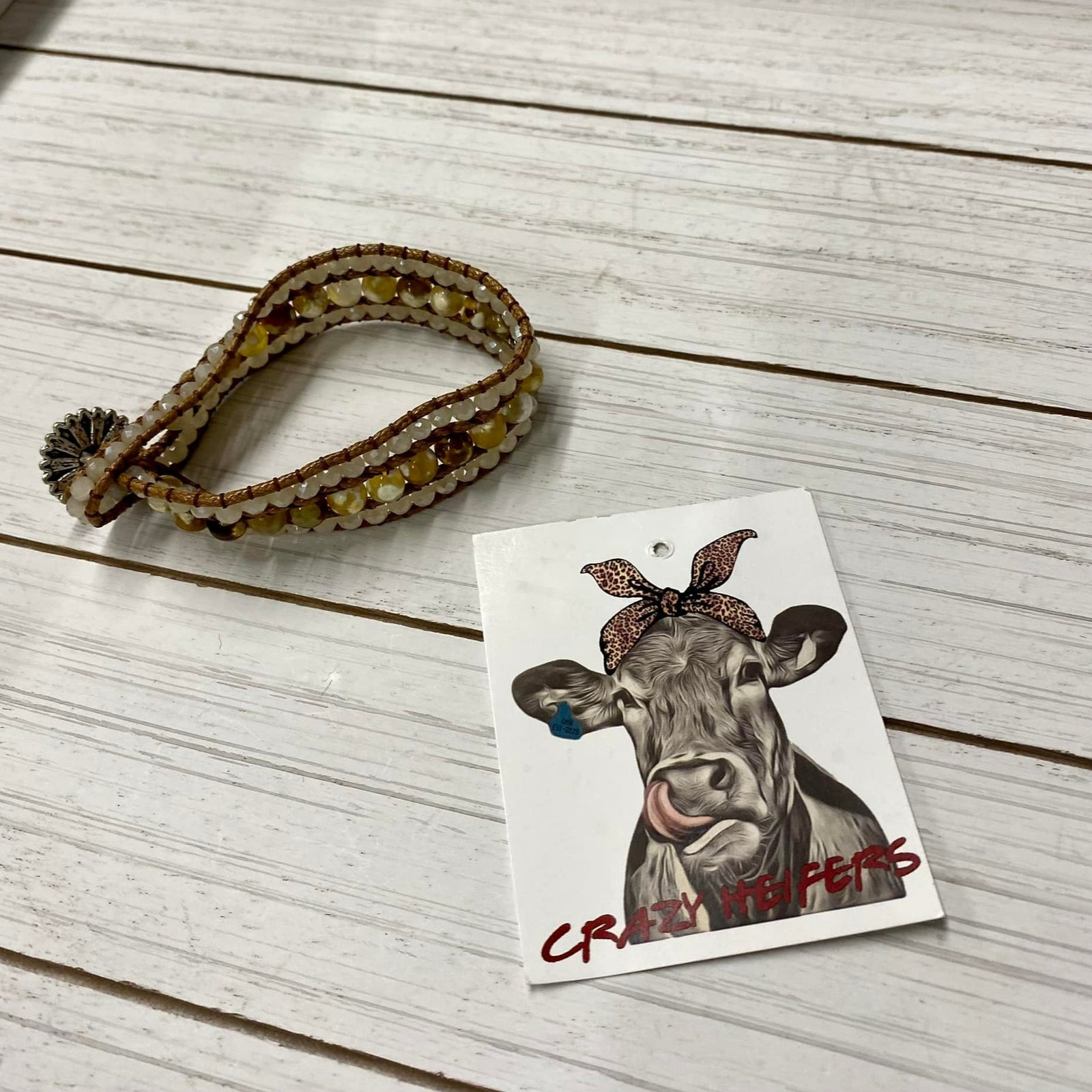 Crystal Glass Wrap Bracelets