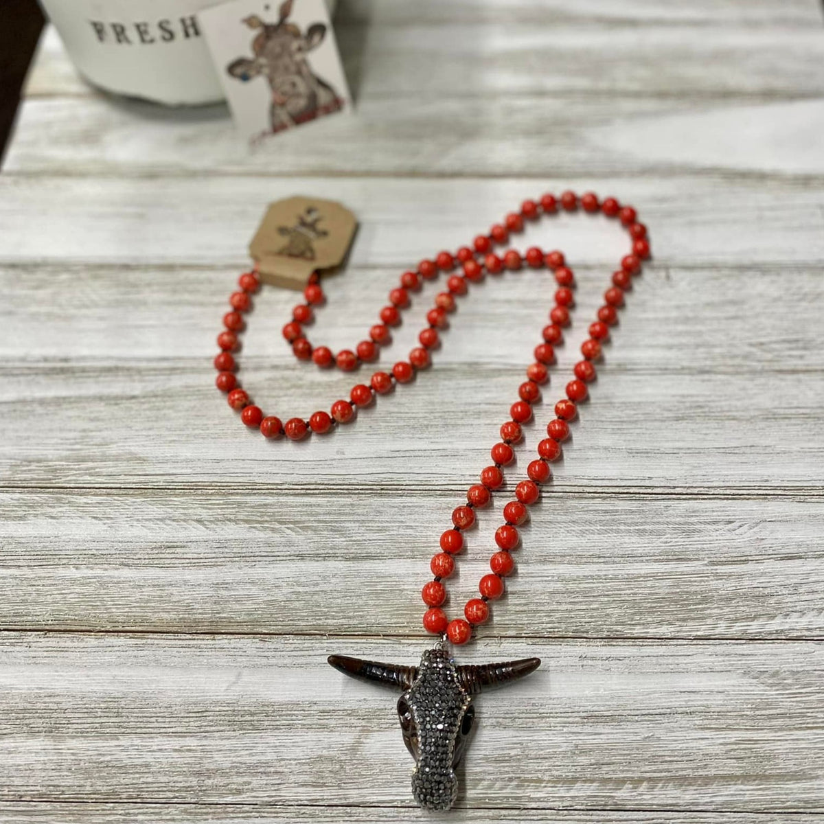 Steer Head Necklace #2