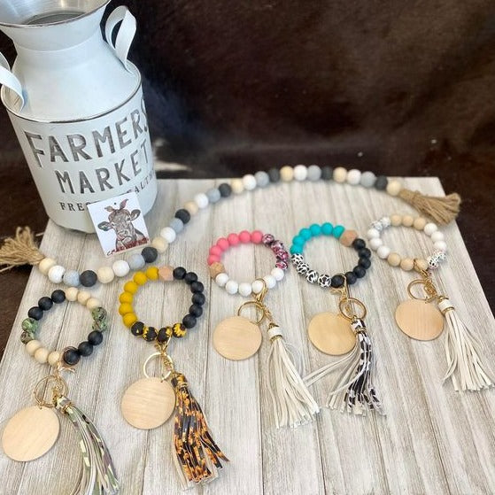 Silicone Bangle Keychain-Summer