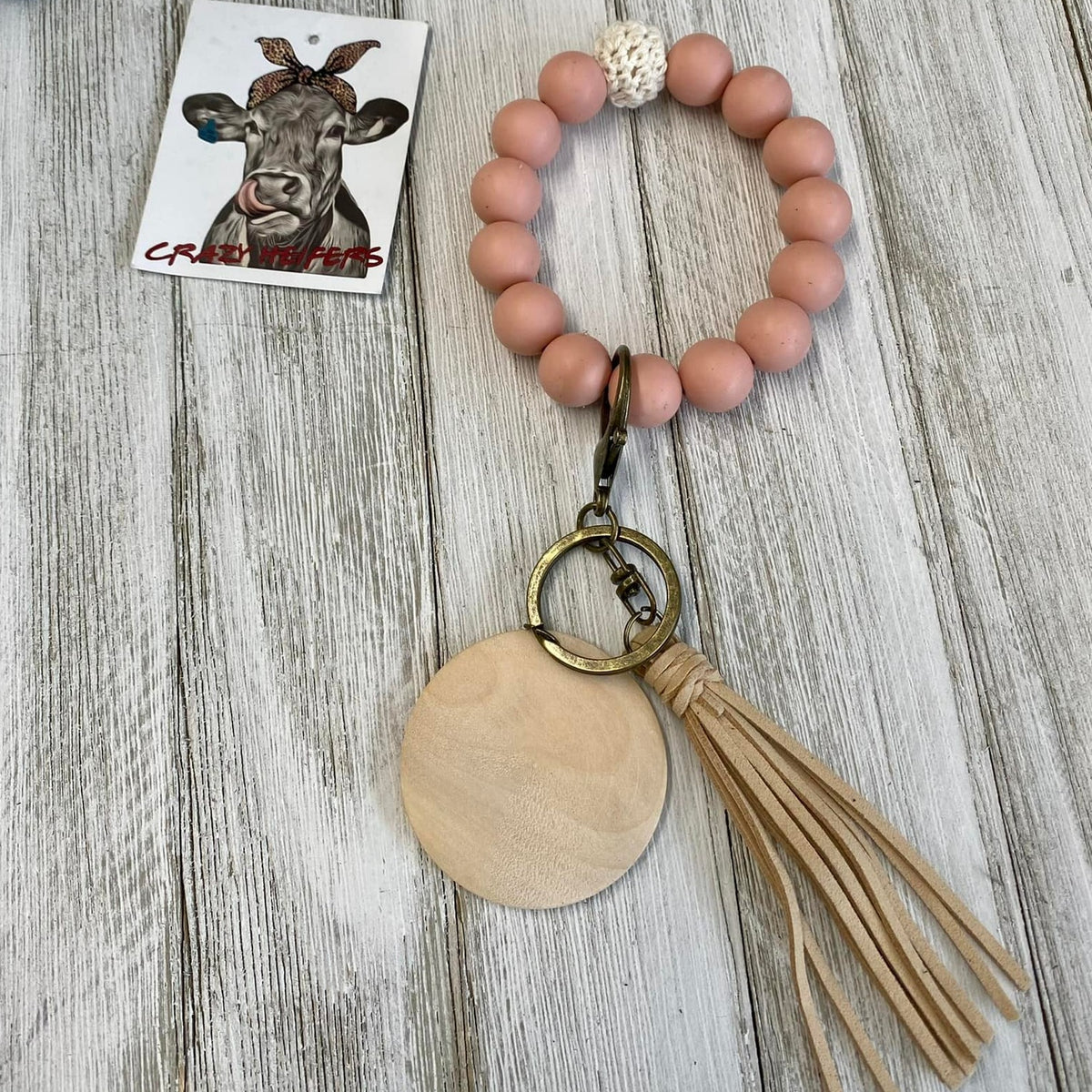 Silicone Bangle Keychain-Crochet