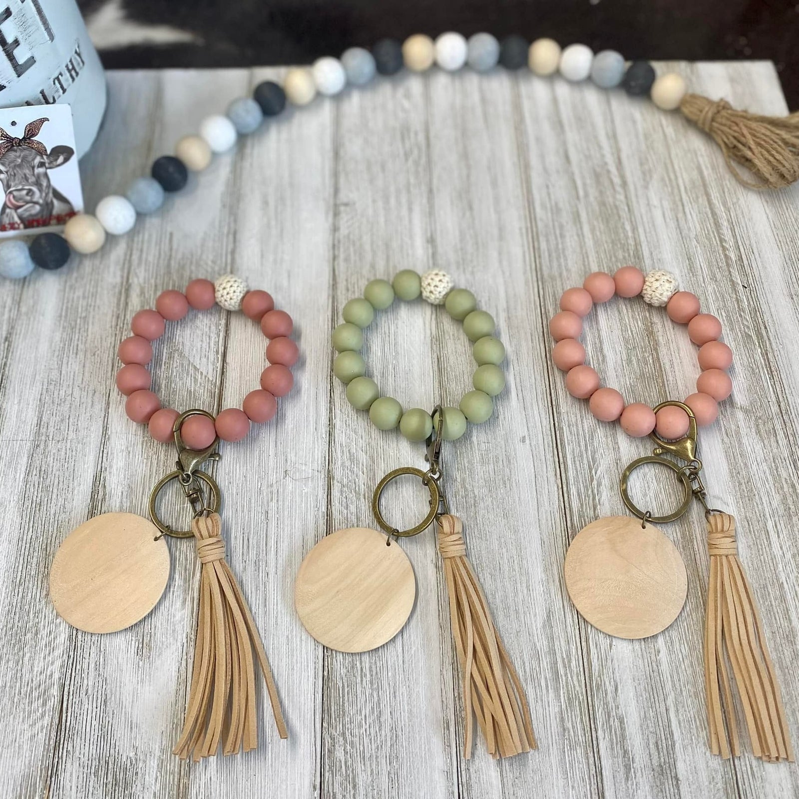 Silicone Bangle Keychain-Crochet