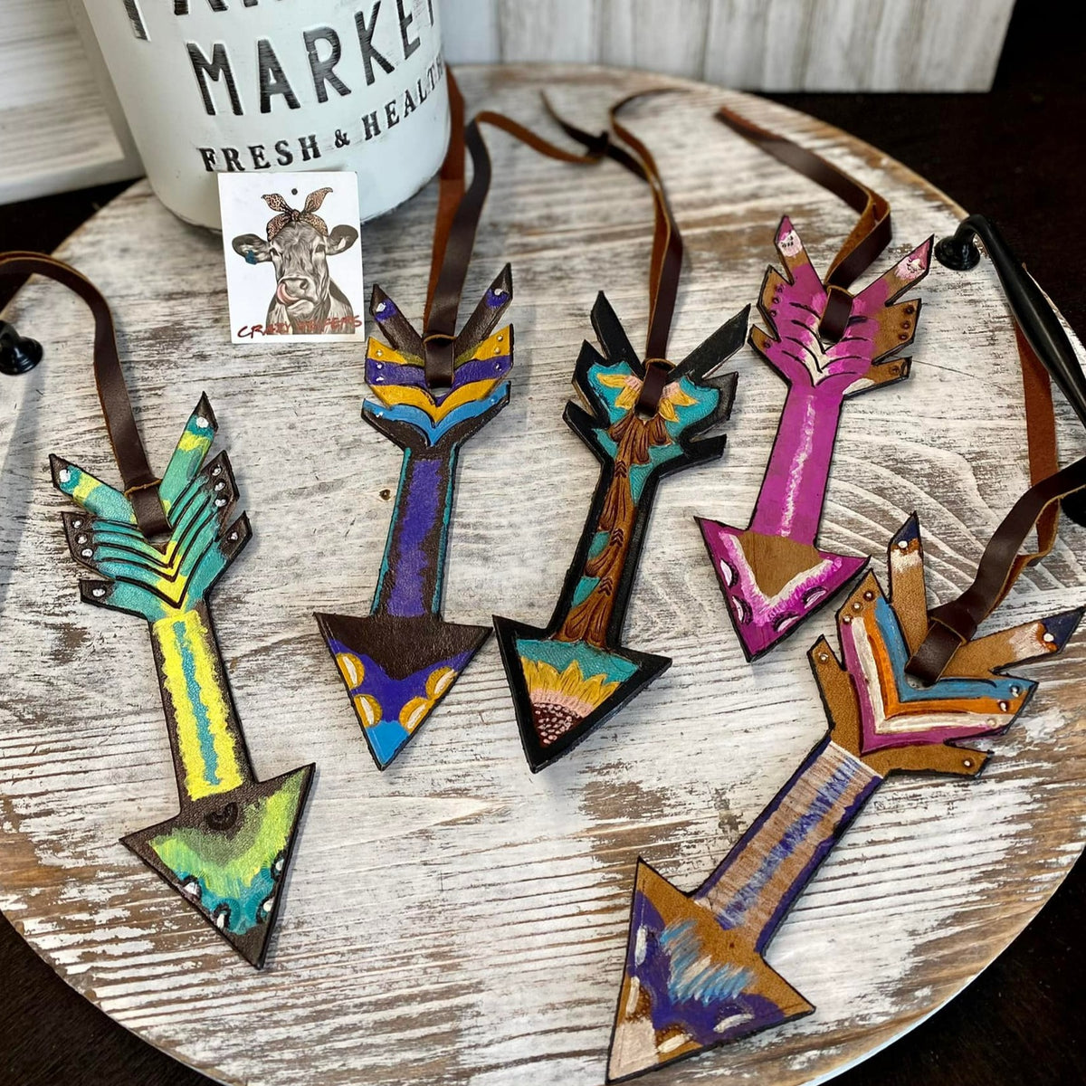 Tooled Arrow Bag Charms