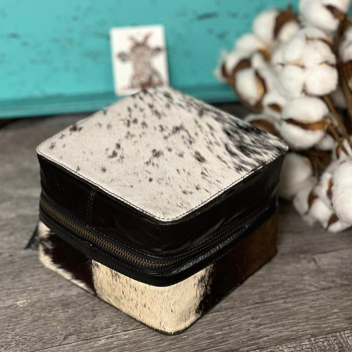 Cowhide Jewelry Box