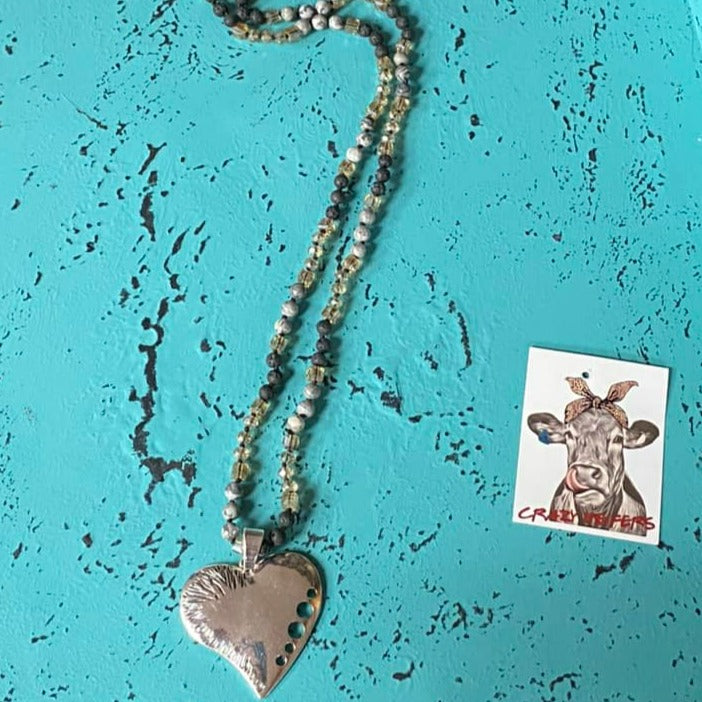 Silver Heart Pendant Necklace