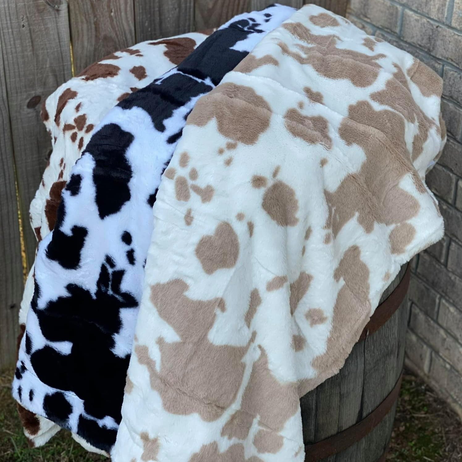 Cow Print Blankets
