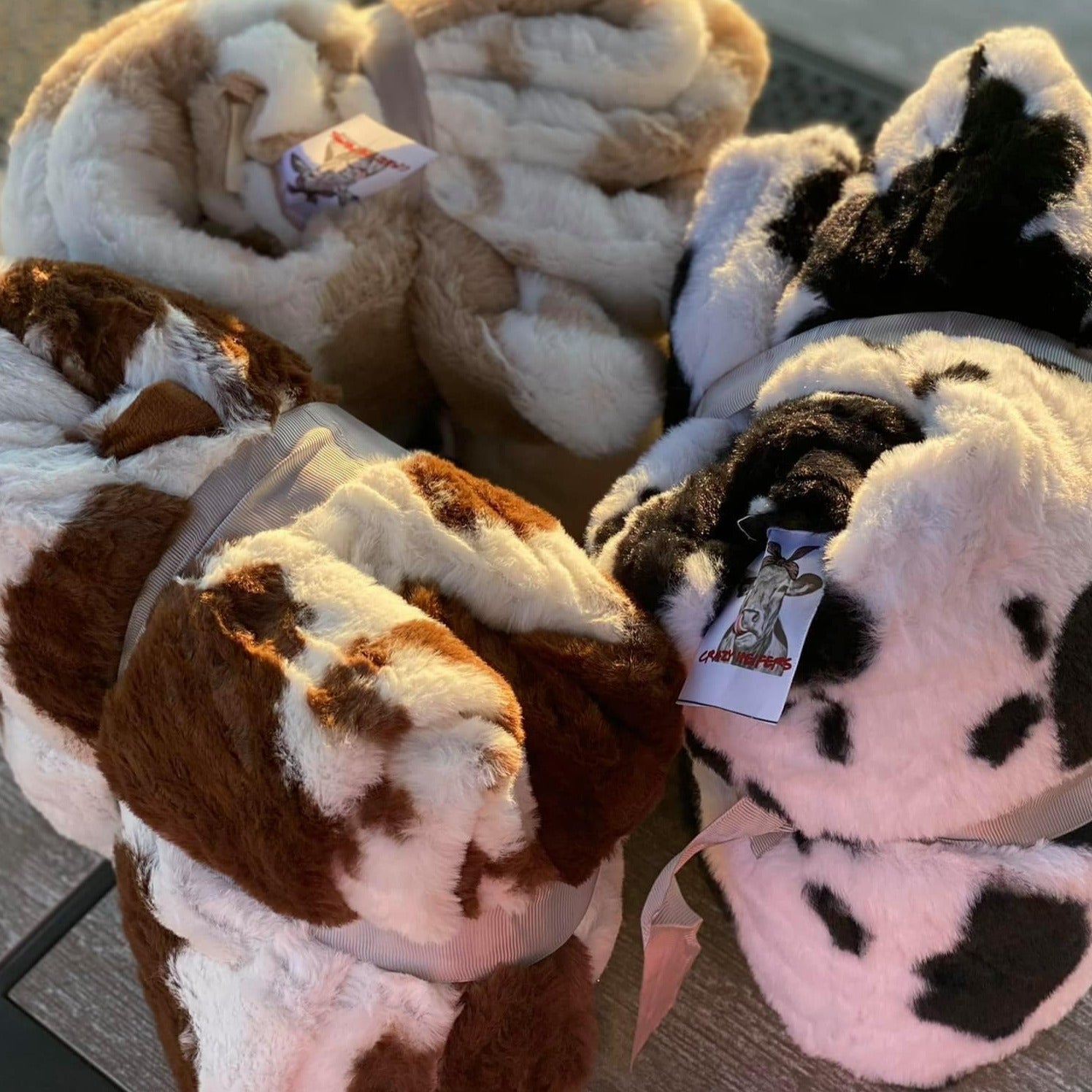 Cow Print Blankets