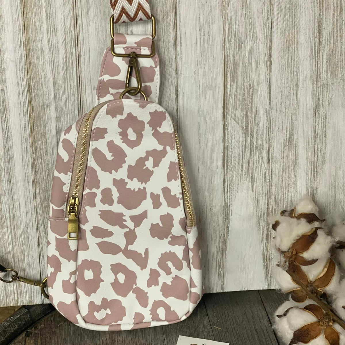 Vegan Leather Messenger Bag