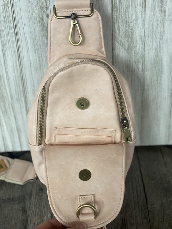 Vegan Leather Messenger Bag