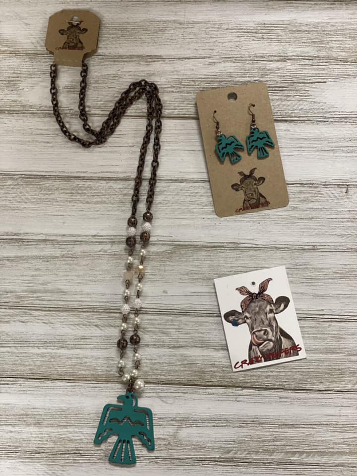 T-Bird Necklace &amp; Earring Set