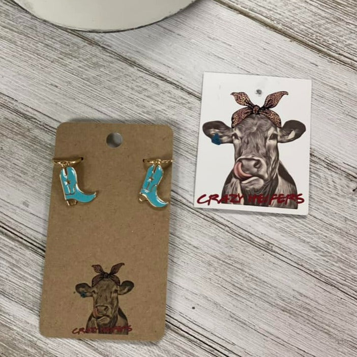 Boot Earrings