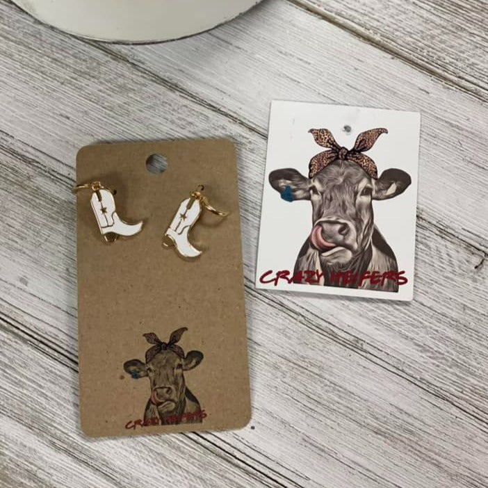 Boot Earrings