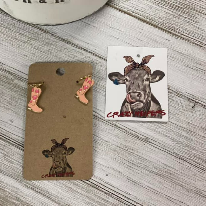 Boot Earrings