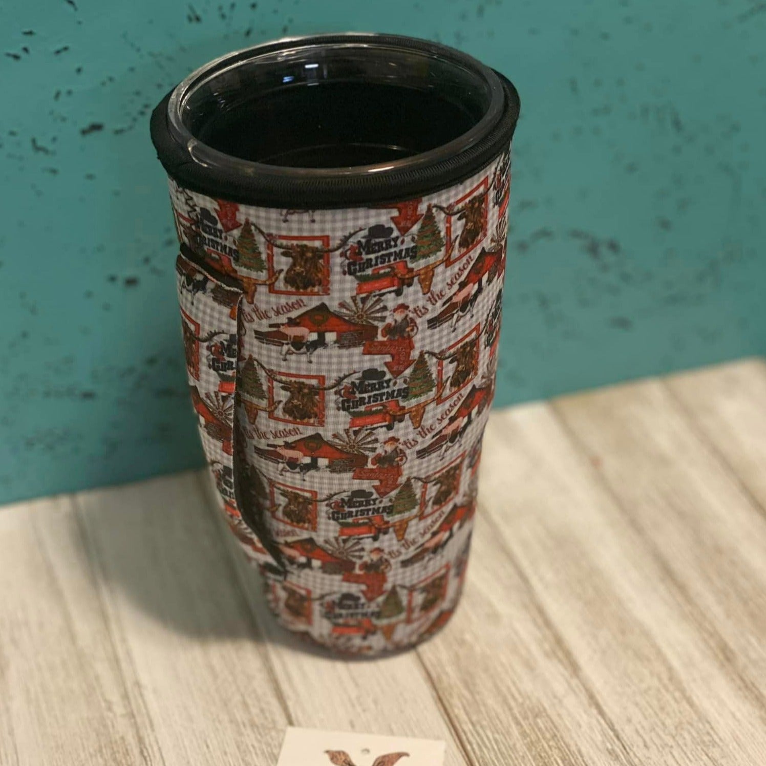 Neoprene 30oz Tumbler Covers W/Handle-CHRISTMAS