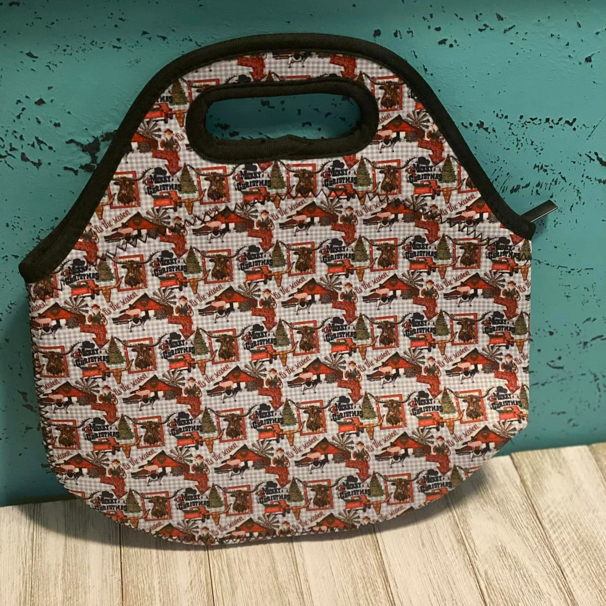 Neoprene Lunch Bags-CHRISTMAS
