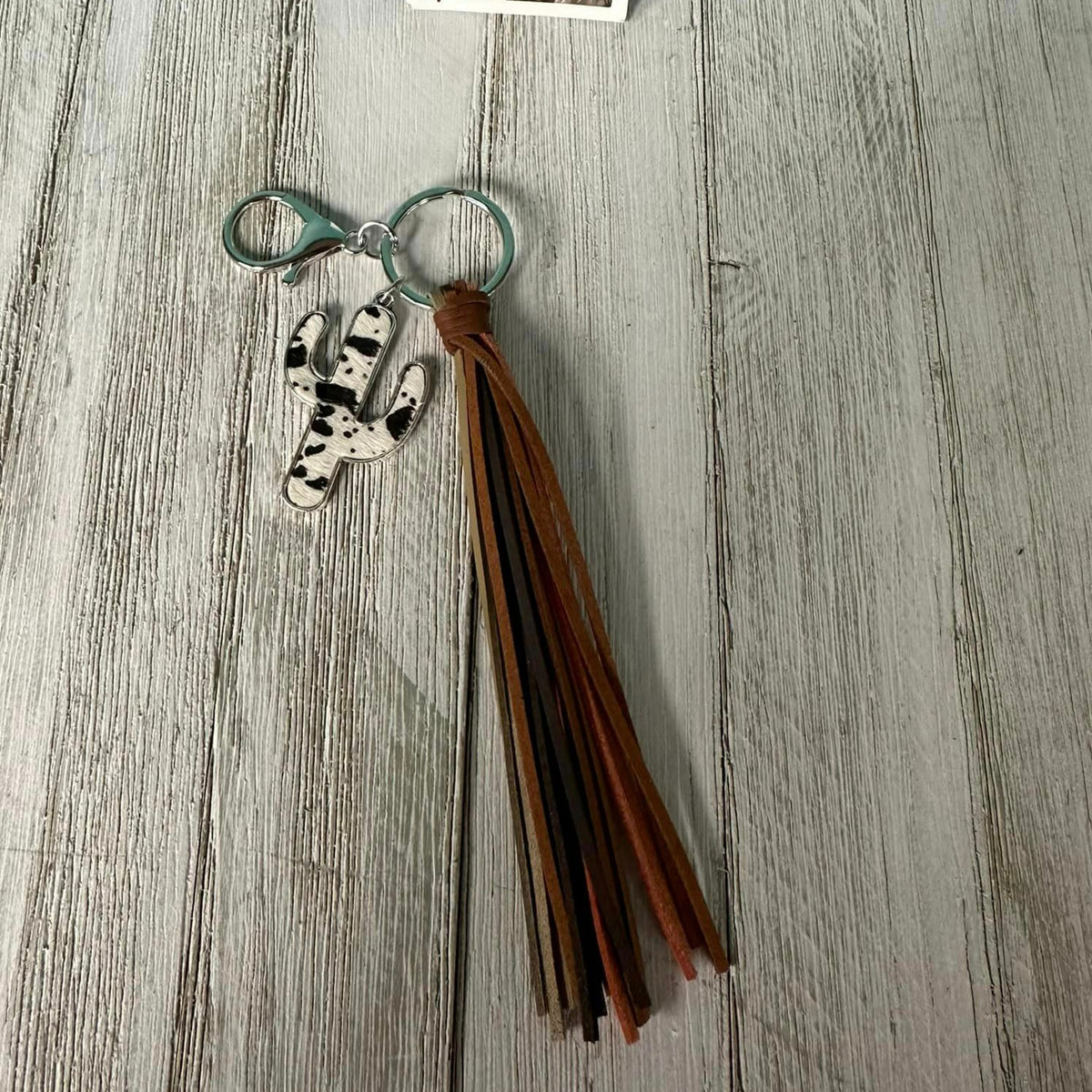 Cactus Tassel Keychain