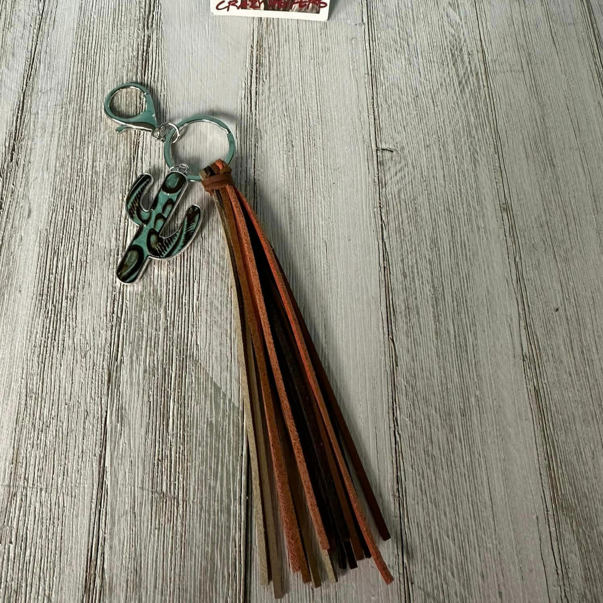 Cactus Tassel Keychain