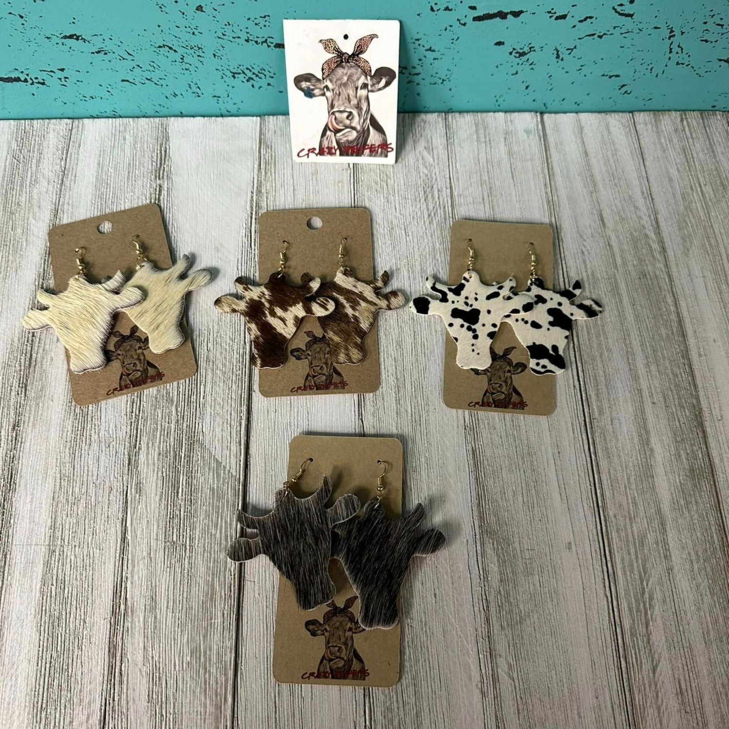 Cowhide Earrings