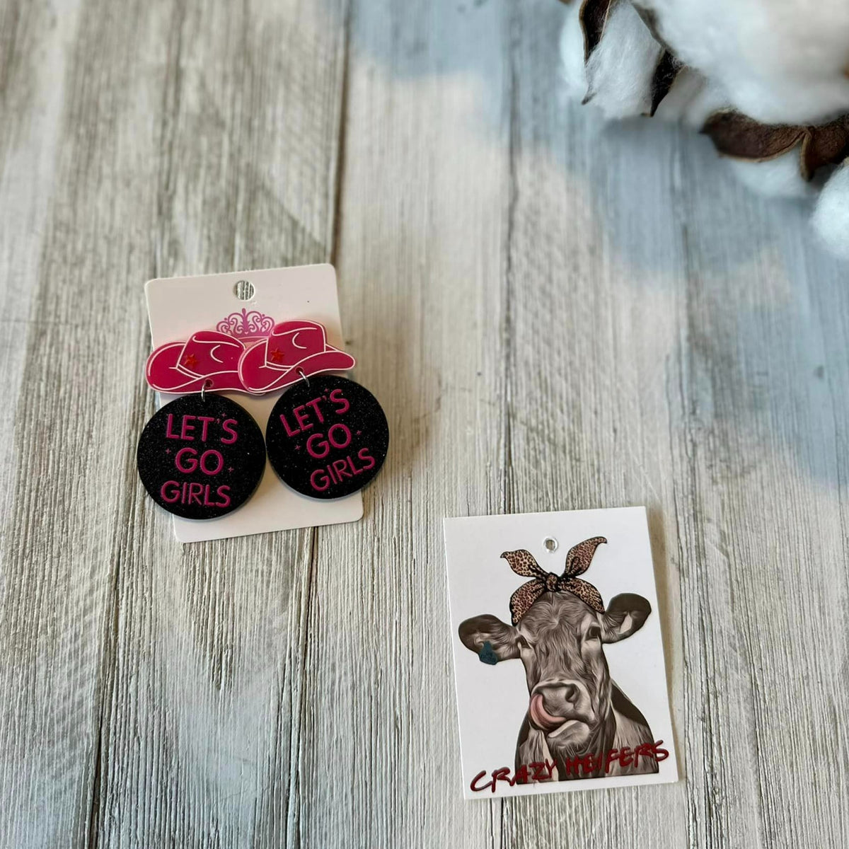 Western Acrylic Earrings