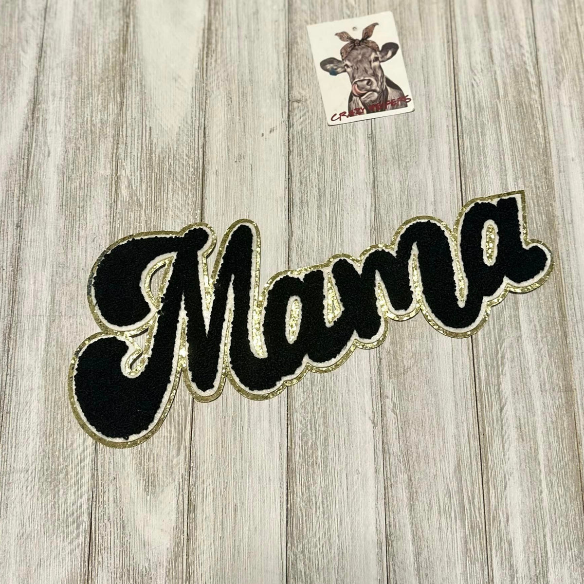 Chenille MAMA Patch-Iron on