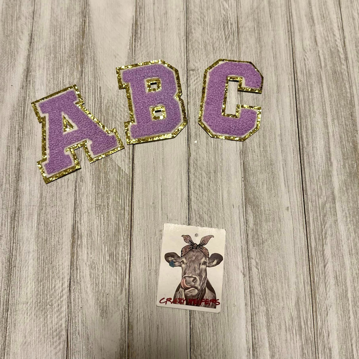 Chenille Letters-Light Purple-Iron On