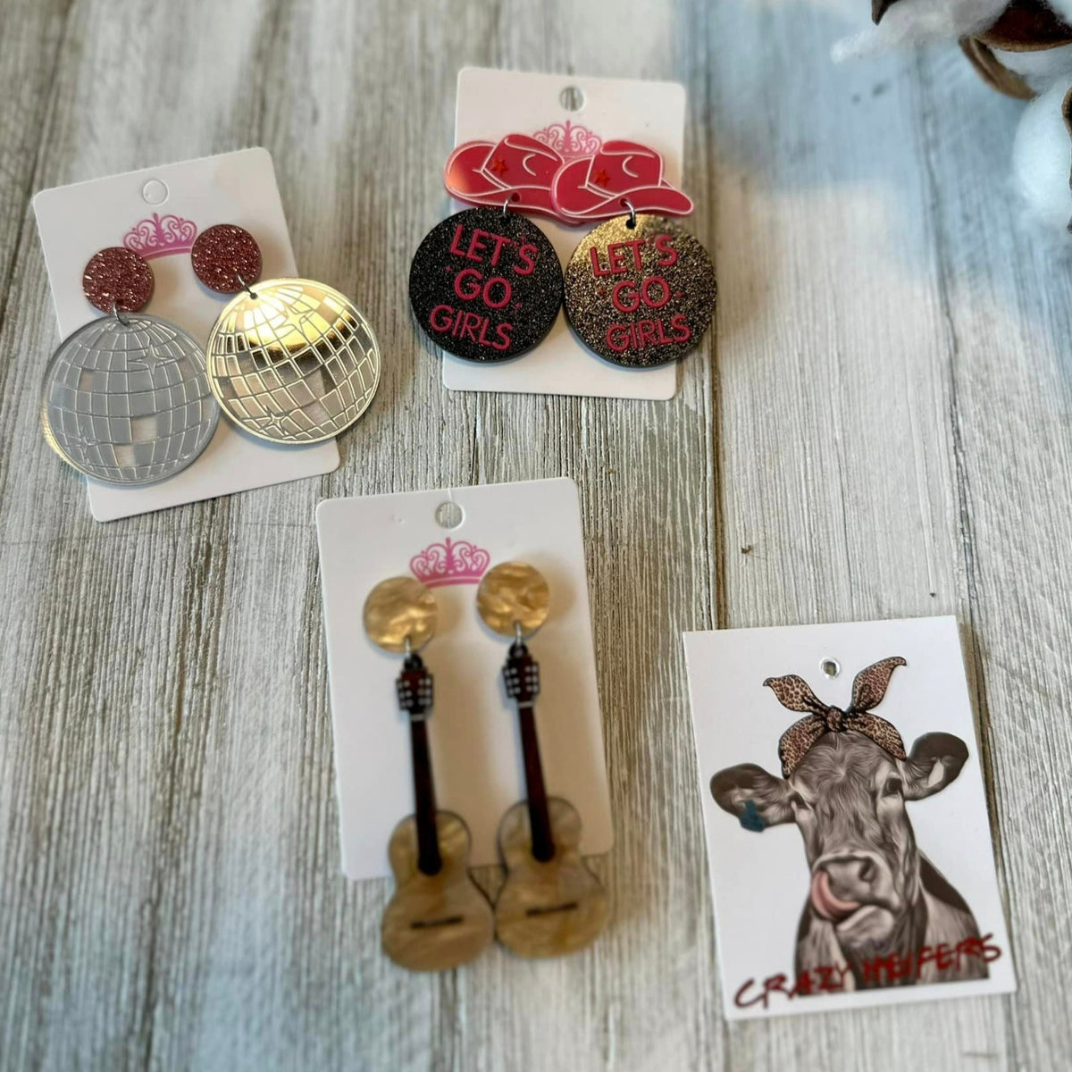 Western Acrylic Earrings